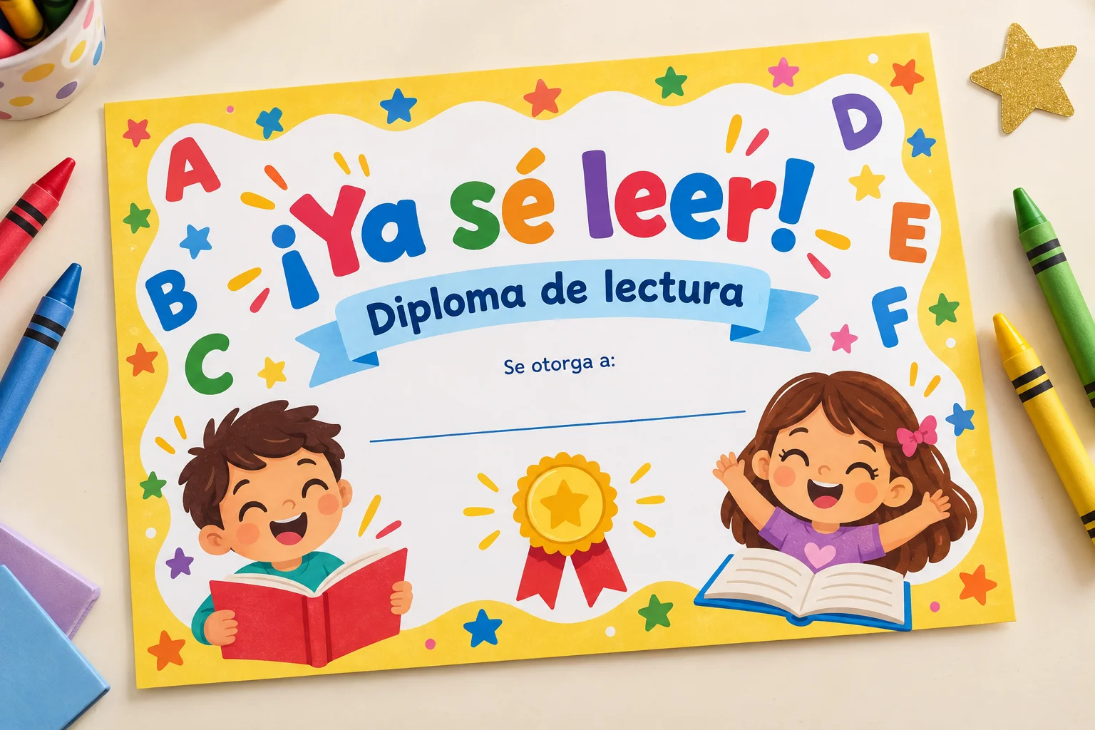 Bono 4: diploma Ya sé leer